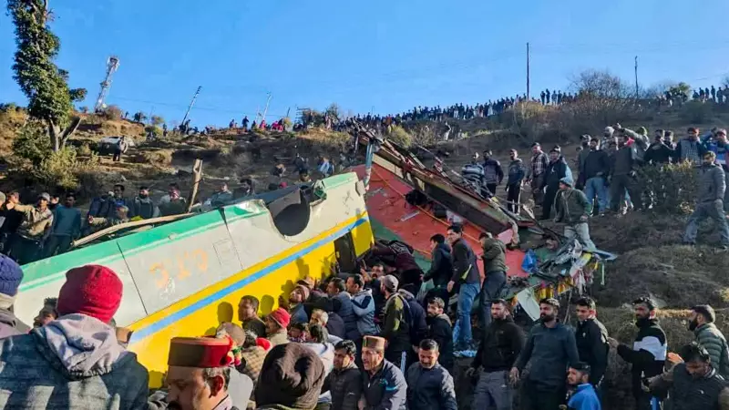 14 Dead, 64 Injured as Overloaded Bus Plunges into Gorge in Himachal's Sirmaur