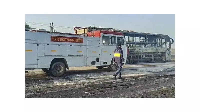 19 Dead in Yamuna Expressway Pile-Up: 8 Buses, 2 Cars Collide, Trigger Fire