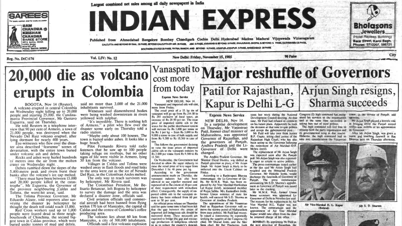 1985 Nevado del Ruiz Eruption: 21,000 Lives Lost in Colombia Tragedy