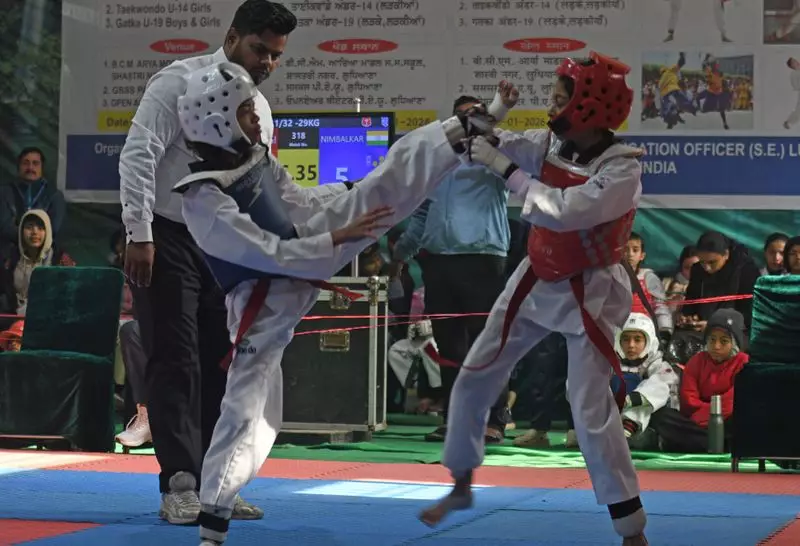 3 Punjab Taekwondo Players Clinch Gold at National Games