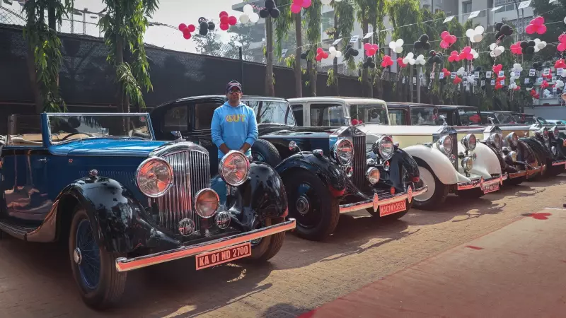 35 Vintage Cars Grace CCFC-EIMG Display 2025 in Kolkata, Bentley & Rolls-Royce Steal Show