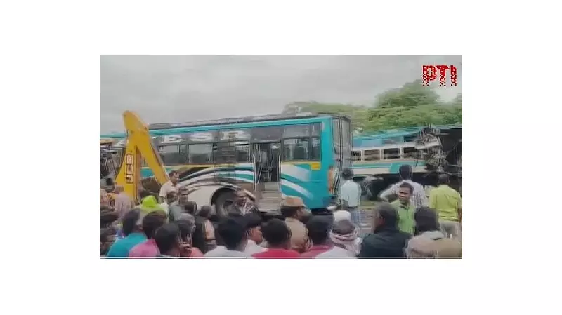 6 Killed, 50+ Injured in Tamil Nadu Bus Collision in Tenkasi
