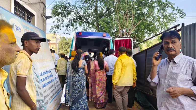 8 Injured as Turmeric Powder Catches Fire at Election Victory Celebration Near Jejuri Temple