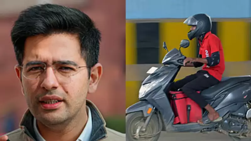 AAP's Raghav Chadha Demands Ban on 10-Minute Delivery, Gig Worker Protection