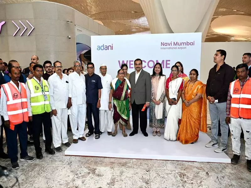 Adani Honored at Navi Mumbai Airport Event with War Heroes and Nation Builders
