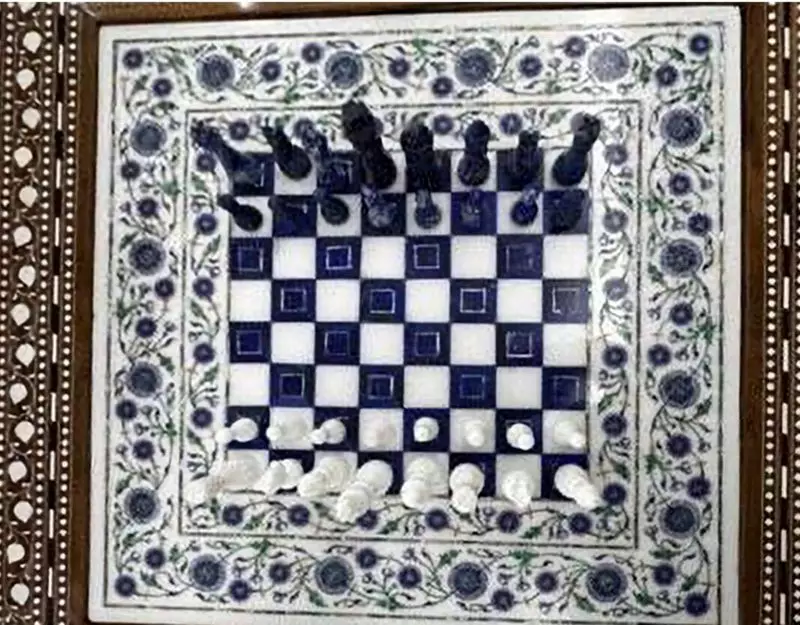 Agra's Marble Chess Set for Putin Sparks Hopes for Artisan Recognition