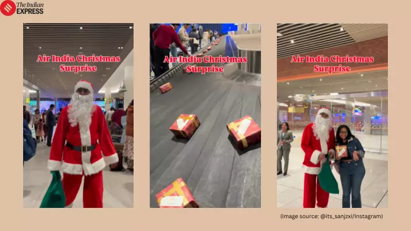 Air India Delights Passengers with Personalised Christmas Gifts at Bengaluru Airport; Video Viral