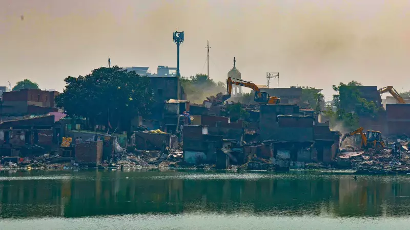 AMC Razes 900+ Structures in Major Isnapur Lake Demolition Drive