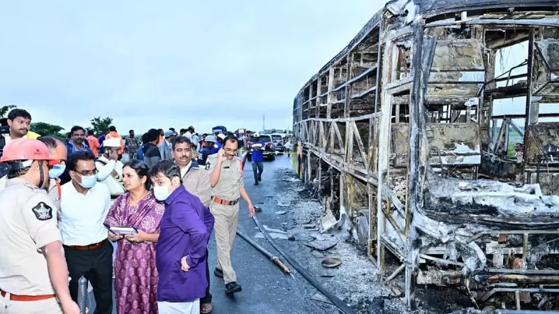 Andhra Pradesh Bus Inferno: Driver's Narrow Escape Through Passenger Door Revealed | Exclusive Details