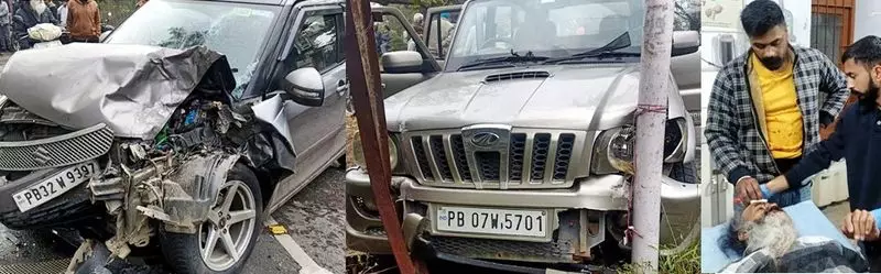 Army Veteran, 75, and Son Injured in Jalandhar Road Accident