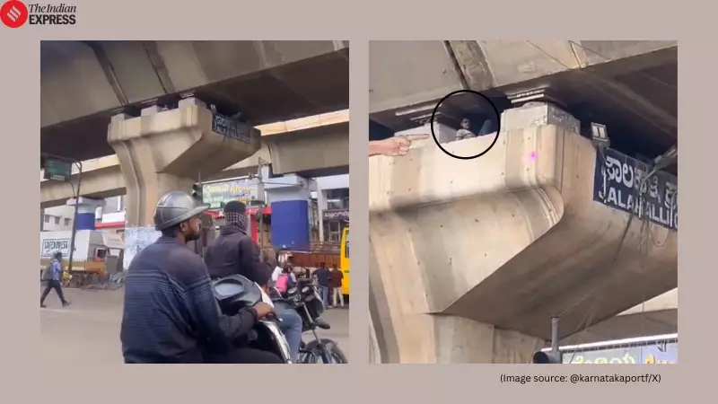 Bengaluru Man Found Sleeping Inside Flyover Pillar Sparks Safety Concerns