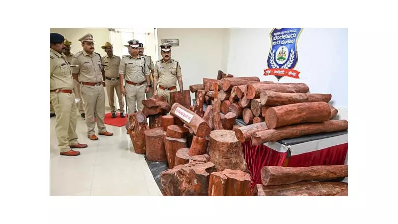 Bengaluru Police Bust Major Red Sandalwood Smuggling Ring, 3 Arrested
