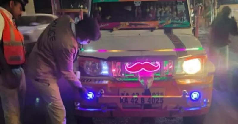 Bengaluru Traffic Police Crack Down: 10,000 Motorists Fined for Dazzling Headlights