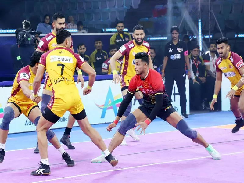 Bharat Vijay's Super 10s Power Telugu Titans to Thrilling Victory Over Bengaluru Bulls in PKL Eliminator