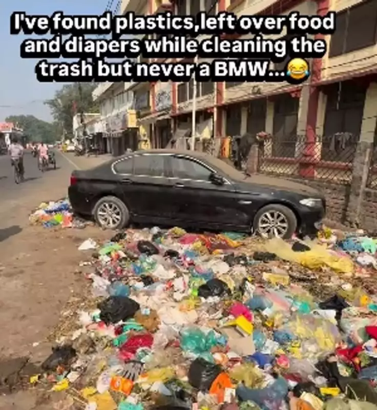 BMW Meets Trash Can: Serbian Traveller's Shocking Indian Discovery Goes Viral