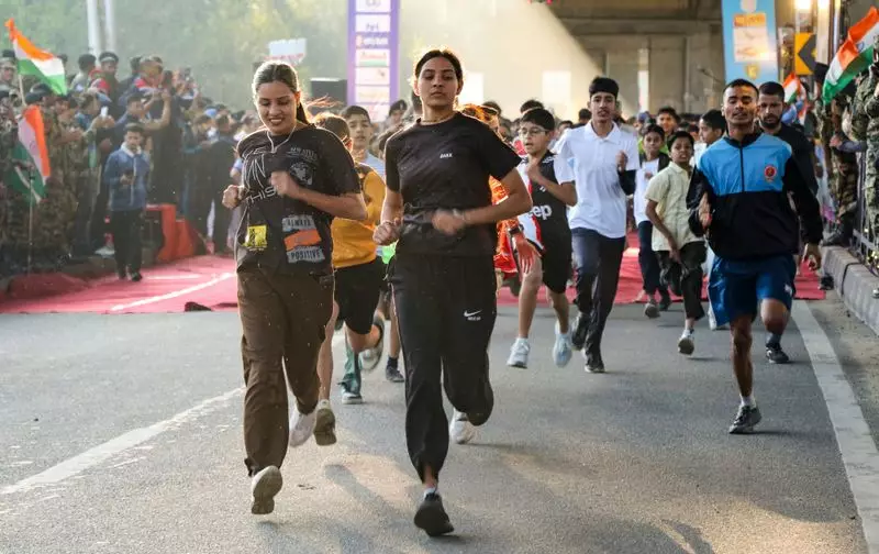 BSF DG Leads Historic Jammu Marathon, First Since Operation Sindoor
