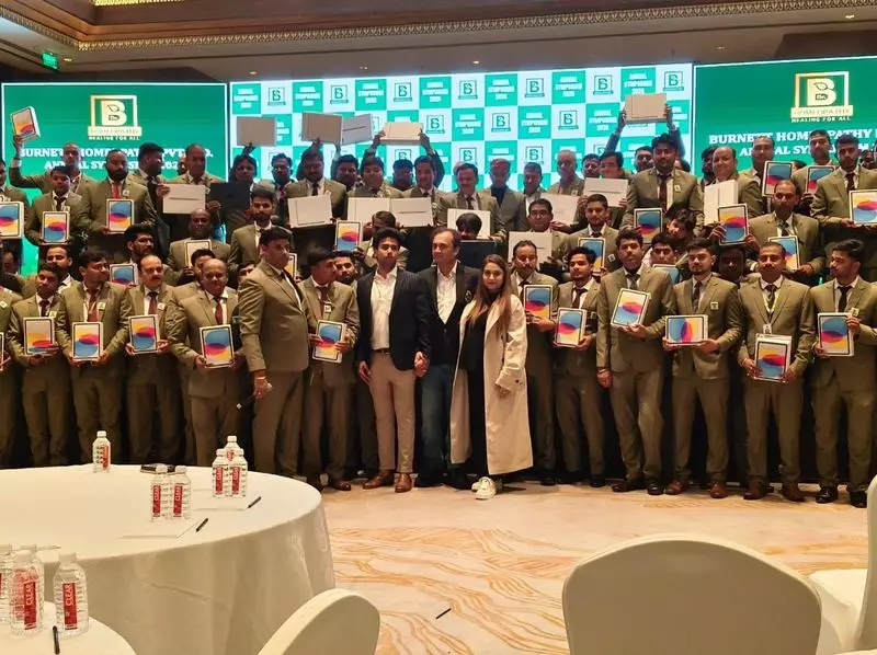 Burnett Homeopathy Gifts 100 MacBooks to Employees at Jim Corbett Event