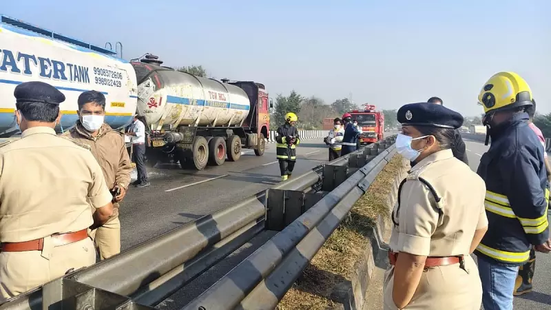 Bus Collides with Chemical Tanker in Telangana, Narrowly Averts Disaster