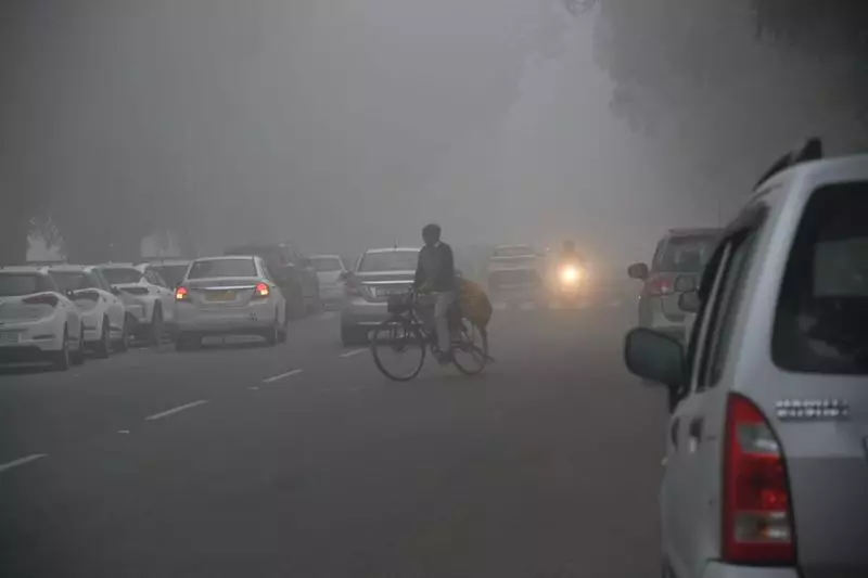 Chandigarh's First Winter Fog Hits: Visibility Drops to 200 Metres, IMD Issues Alert