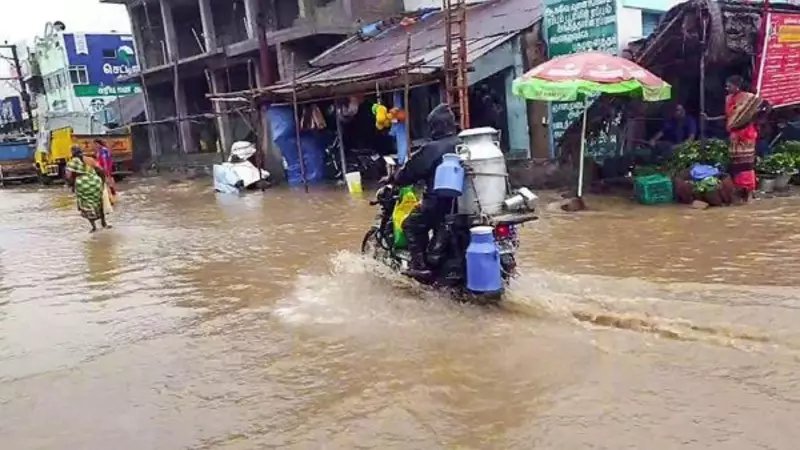Chennai Grinds to Halt as Torrential Rains Wreak Havoc, IMD Issues Red Alert