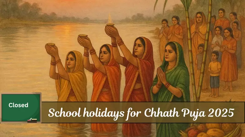 Chhath Puja 2025 Holidays: Delhi, Bihar, UP, Jharkhand Announce School Closures on October 27-28