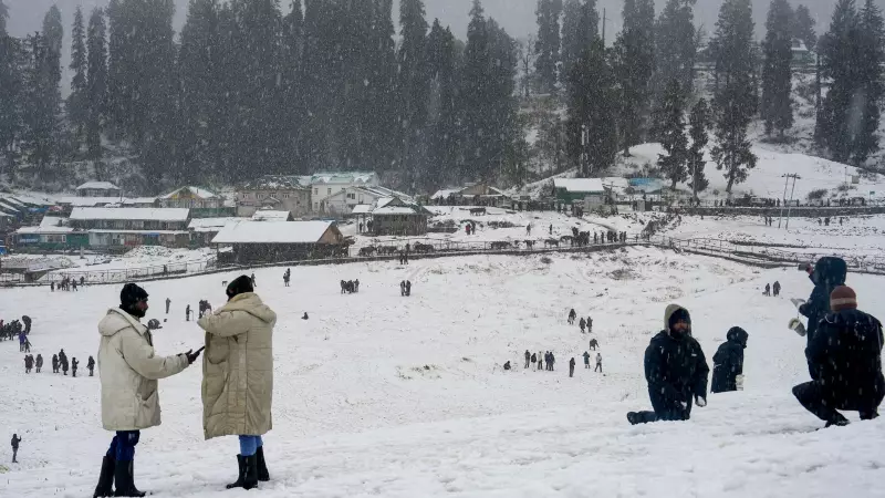 Chillai Kalan Arrives: Kashmir's First Snowfall Ends 45-Day Dry Spell