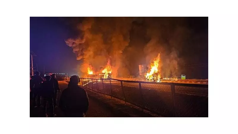 Chitradurga Bus Crash: 25 Injured, Mystery Oil Boxes Found in Wreckage