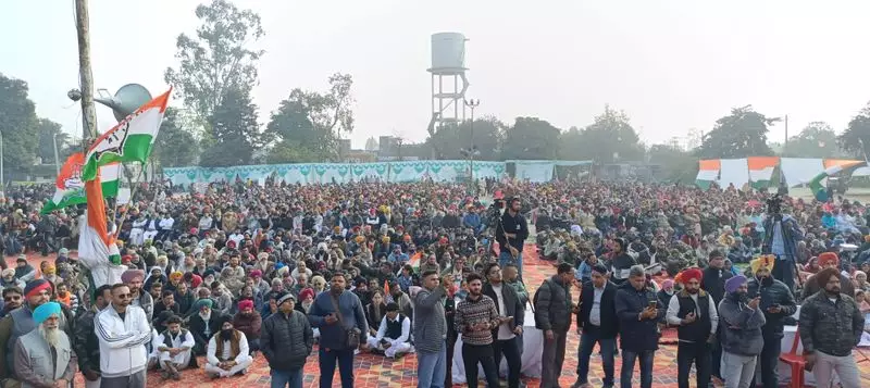 Congress Holds 'Save MGNREGA' Rally in Tanda, Demands Swift Wage Payments