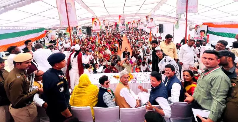 Congress Stages Protest in Haryana Against Vote Theft Allegations