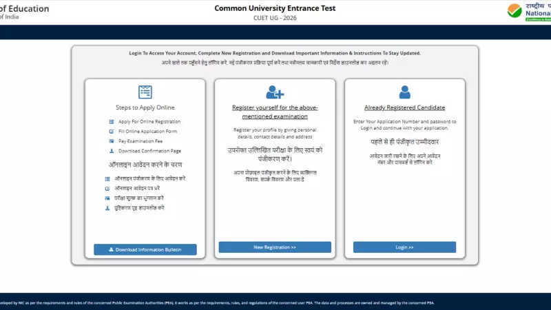 CUET UG 2026: NTA Opens Applications Till Jan 30, Exam Scheduled for May