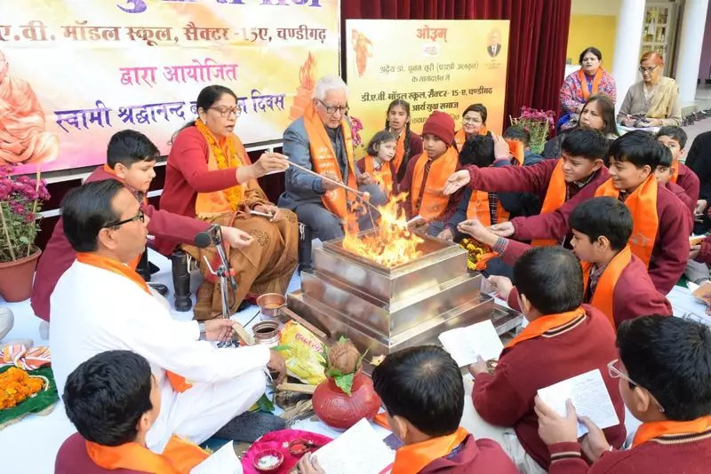 DAV Model School Chandigarh Observes Swami Shraddhanand Balidaan Diwas