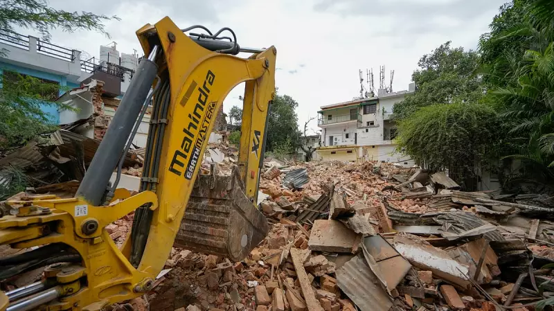 Davangere: 16 Houses Demolished in Anti-Encroachment Drive