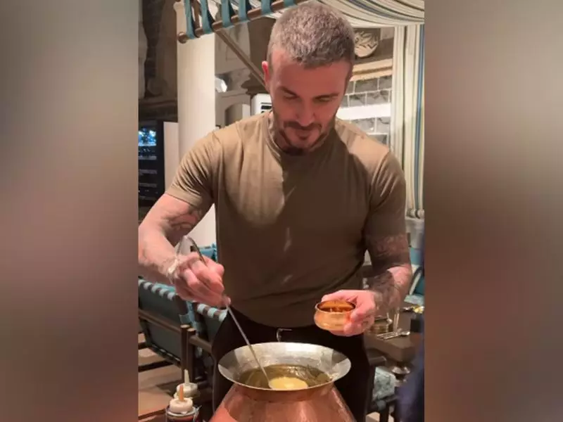 David Beckham Masters Dal Chaat in India, Shares Cooking Video