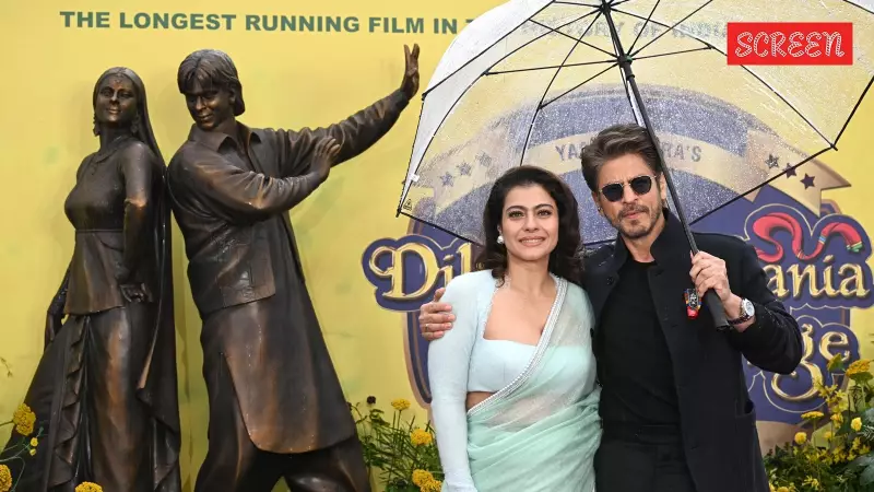 DDLJ's 30 Years: SRK & Kajol Unveil Raj-Simran Statue in London's Leicester Square
