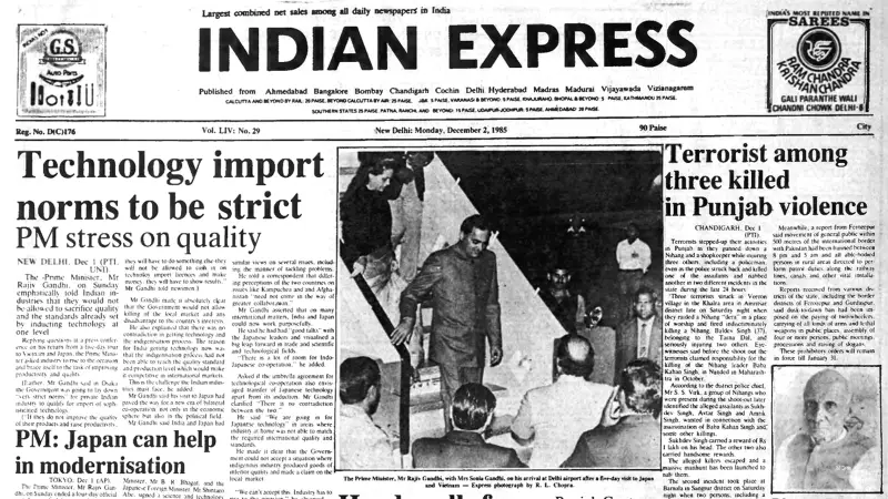 Dec 2, 1985: Rajiv Gandhi's Tech Import Warning & Key Events