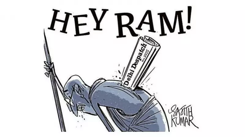 Deccan Herald Cartoon Sparks Debate on 'Hey Ram' and Political Symbolism