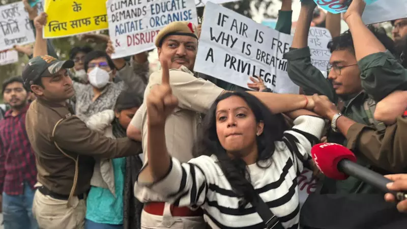 Delhi Air Pollution Protest at India Gate: A Mother's Plea for Survival