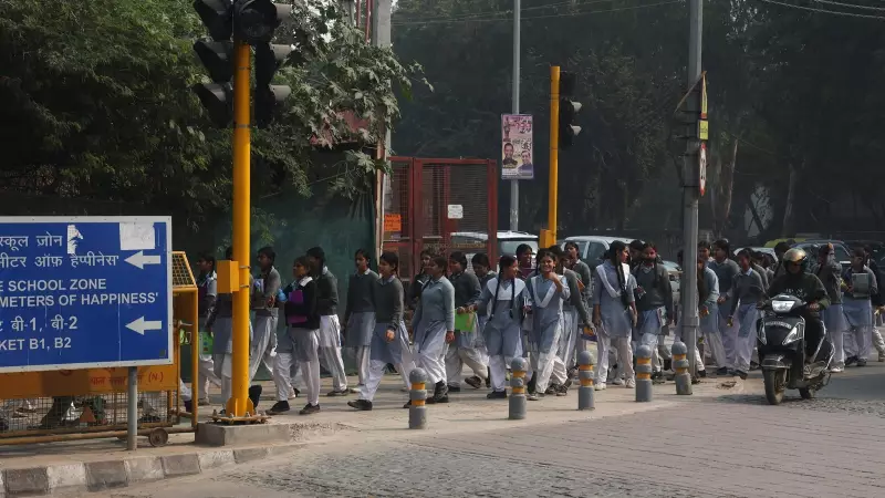 Delhi and Hanoi Schools Create Safe Zones with Walking Lanes and Cycle Tracks
