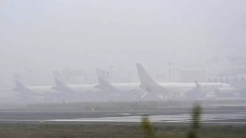Delhi Fog Chaos: 128 Flights Cancelled, 8 Diverted at IGI Airport