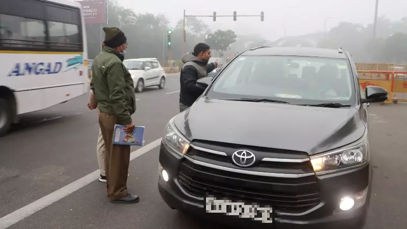 Delhi's Anti-Pollution Drive Day 2: 419 Vehicles Turned Back, 374 Fined at Borders