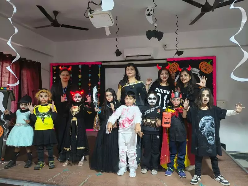 Delhi's DPS Raj Nagar Extension Hosts Vibrant Halloween Festivities