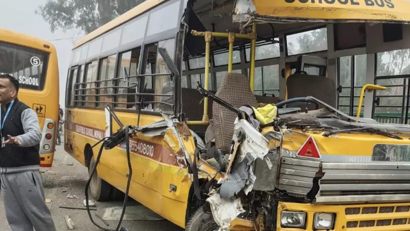 Dense Fog in Mohali Causes School Bus Collision, Multiple Flight Cancellations