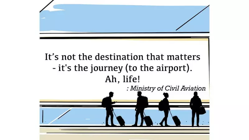 DH Toon: The Hilarious Struggle of an Airport Journey in India