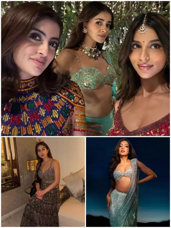 Diwali Dazzle: Suhana Khan, Ananya Panday & Navya Naveli Nanda Light Up Mumbai With Their Stunning Ethnic Ensembles