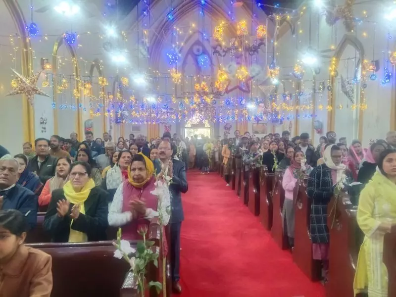 Faith and Festivity: North India Illuminates with Christmas Spirit