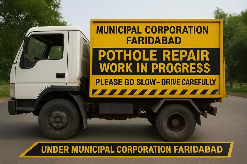 Faridabad's Revolutionary Mobile Pothole Repair Service Hits the Roads | Tribune India
