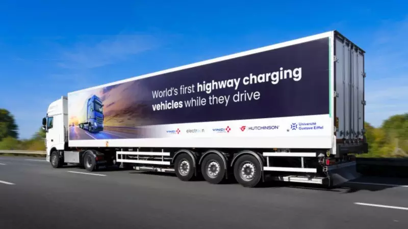 France Unveils World's First Self-Charging Wireless Electric Highway Near Paris