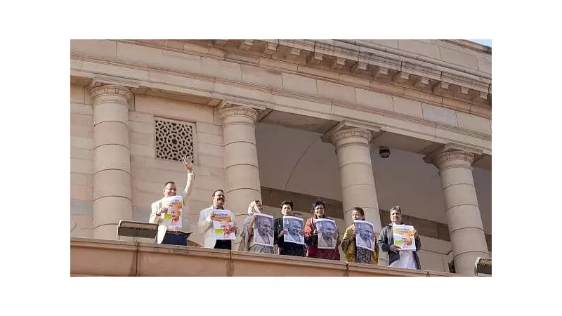 GNCTD Bill Passed in Parliament, Opposition Stages Dharna in Protest