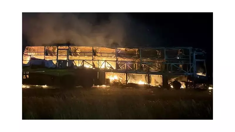 Horrific Bus Inferno on Kurnool Highway Claims Multiple Lives | Telangana Tragedy