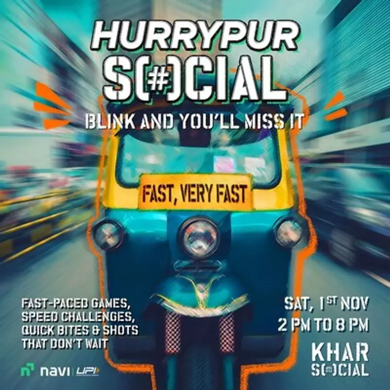Hurrypur Social Takes Over Mumbai: Navi UPI's Spectacular Rebranding of Iconic Khar Venue
